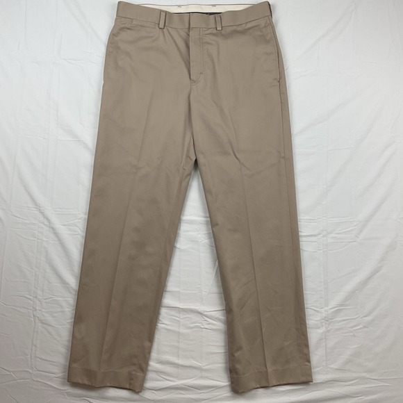 L.L. Bean Other - LL Bean Standard Fit Khaki Dress Pants Mens Size 35 Business Casual Chino